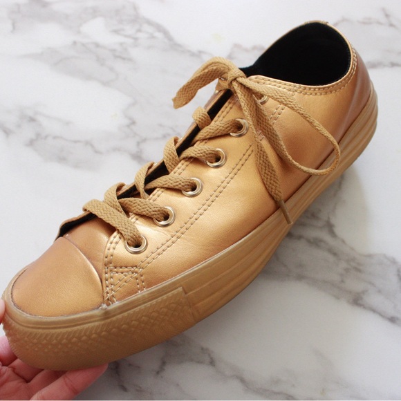 Converse All Star Gold Unisex Sneakers - Picture 4 of 9